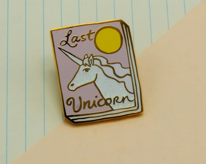 Last Unicorn Book Pin