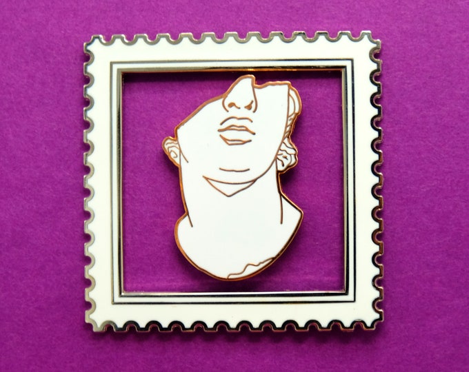 Postage Stamp Pin