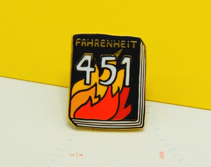 Book Pin: Fahrenheit 451