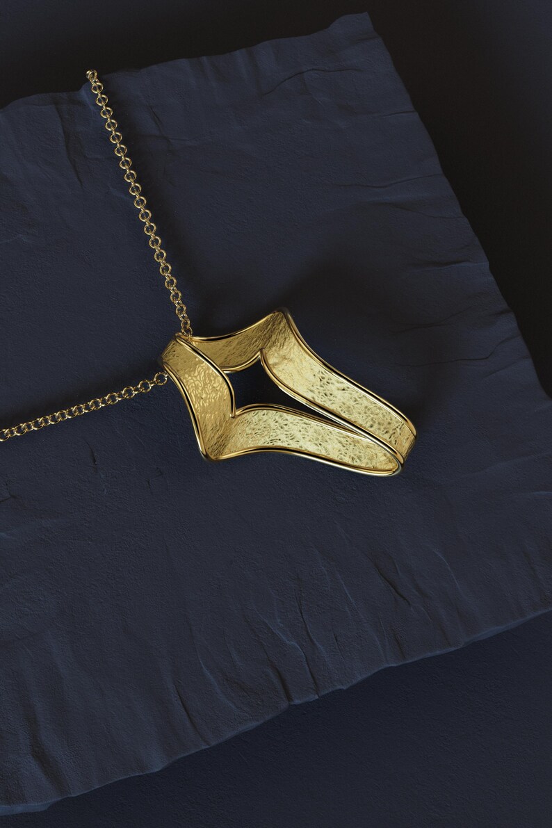 Handmade Italian gold cross charm in white gold with modern design