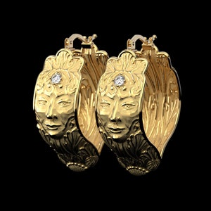 Bas Relief Earrings - Etsy