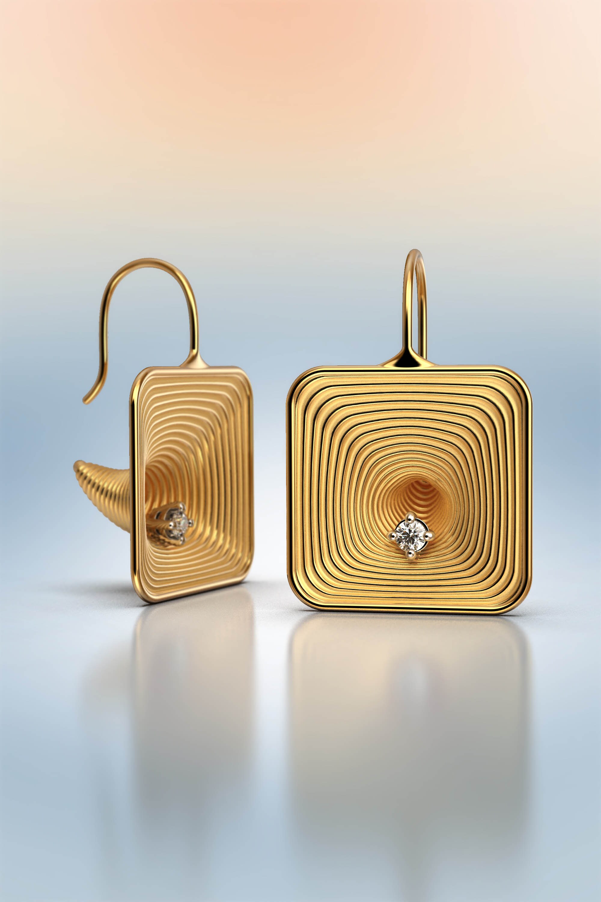 designer ohrringe gold