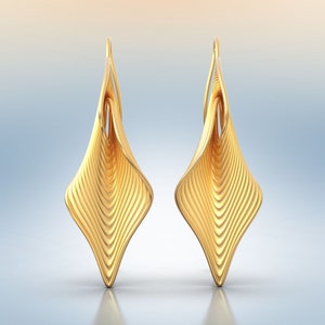 14k or 18k Gold Statement Earrings: Italian Fine Jewelry