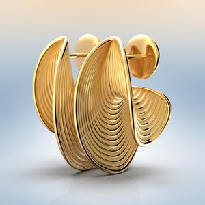 14k-18k Gold Half Hoop Earrings: Modern Italian Jewelry