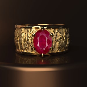 Burma Ruby Solid Gold Ring: Italian Fine Jewelry