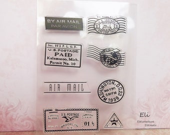 Stempel Set Clear POSTSTEMPEL - Silikonstempel - #6003