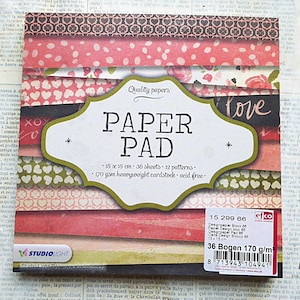 Paper Pad Designpapier Studio Light #86 - 15x15cm - 36 Blatt - 170gsm - #6117-86 - 1529966