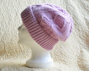 Cable wooly hat