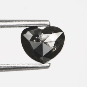 0.80 TCW Heart Cut Salt and Pepper Loose Diamond