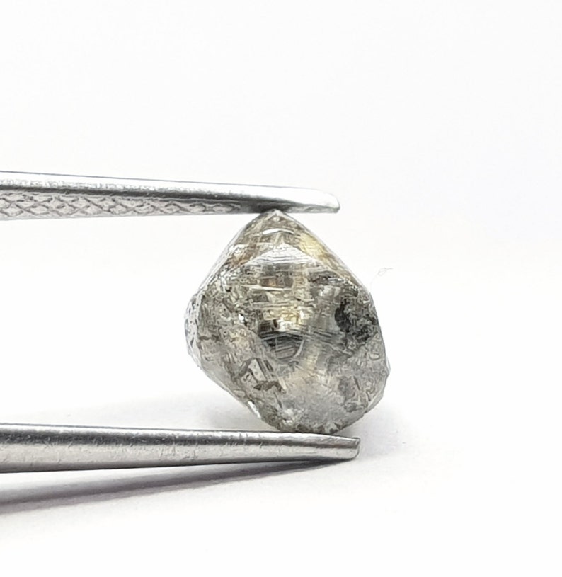 Natural Rough Diamond, 2.18 Carat Single Salt and Pepper Diamond,raw