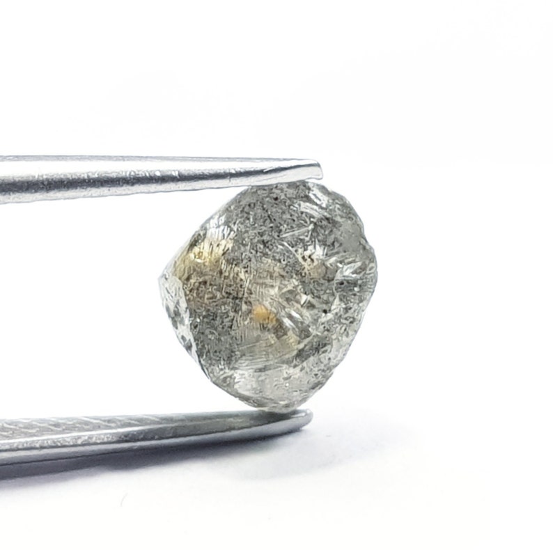Natural Rough Diamond, 2.18 Carat Single Salt and Pepper Diamond,raw