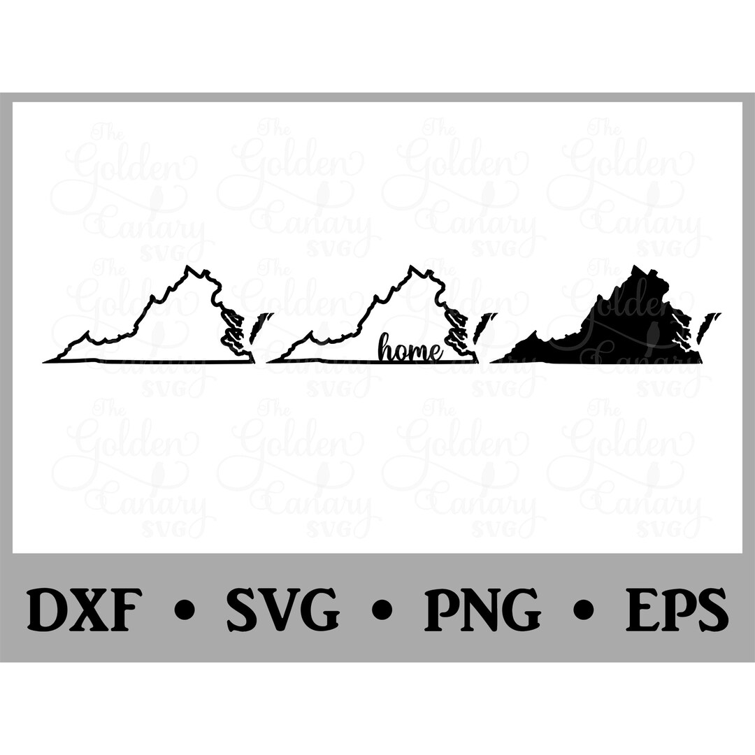 Virginia SVG / State / Home / Cutting File / CNC File / Vinyl ...