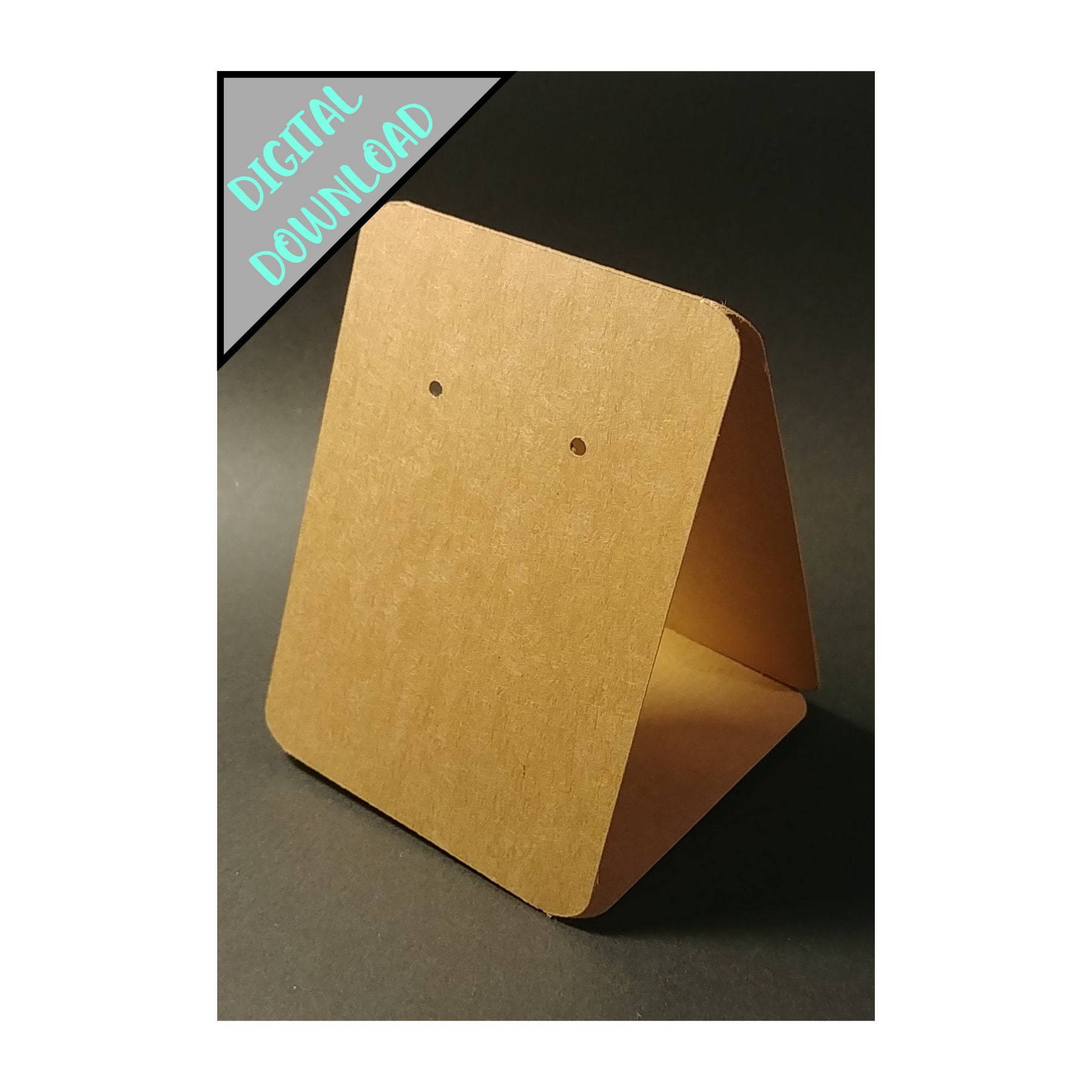Earring stand / rounded square earring stand / earring display / jewelry packaging / earring card / jewelry supplies svg dfx png pdf jpeg