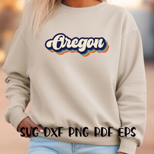 Oregon Retro SVG PNG DXF – Vintage Style Digital Design for T-shirts ...