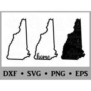 New Hampshire SVG / State / Home / Cutting file / CNC file / Vinyl / Embroidery / Digital Download
