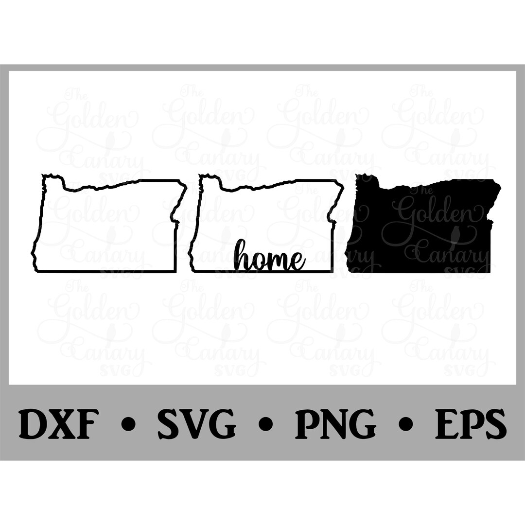 Oregon SVG / State / Home / Cutting File / CNC File / Vinyl ...
