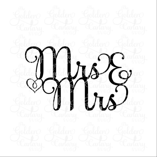 Mrs. & Mrs. wedding cake topper/ same sex marriage, cake topper, cake decorations, lesbian wedding, marriage equality, svg dfx png pdf jpeg