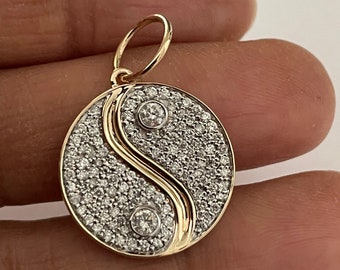 14K Gold charm,14k charm,14k diamond charm,gold charm,14k charm,diamond charm,14k gold diamond charm