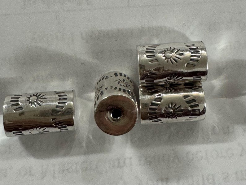 Silverpärlor, sterlingsilverpärlor, 925 silverpärlor, fatpärlor, 925 fatpärla, sterlingsilver fatpärla, silver fatpärla, fatpärla bild 2