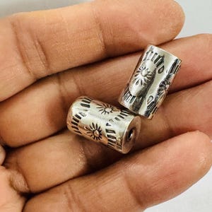 Silverpärlor, sterlingsilverpärlor, 925 silverpärlor, fatpärlor, 925 fatpärla, sterlingsilver fatpärla, silver fatpärla, fatpärla bild 4