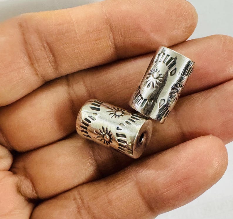 Silverpärlor, sterlingsilverpärlor, 925 silverpärlor, fatpärlor, 925 fatpärla, sterlingsilver fatpärla, silver fatpärla, fatpärla bild 4