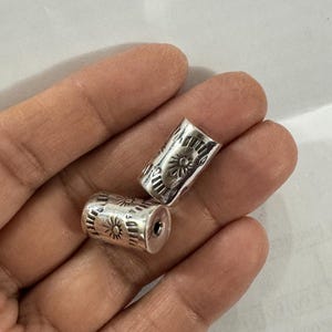 Silverpärlor, sterlingsilverpärlor, 925 silverpärlor, fatpärlor, 925 fatpärla, sterlingsilver fatpärla, silver fatpärla, fatpärla bild 14