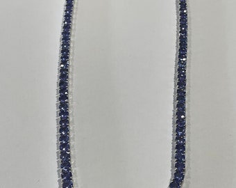 14K Gold necklace,14k tanzanite necklace ,14k gold Tanzanite necklace,gold  necklace ,gold jewellery,gem stone necklace,tennis necklace