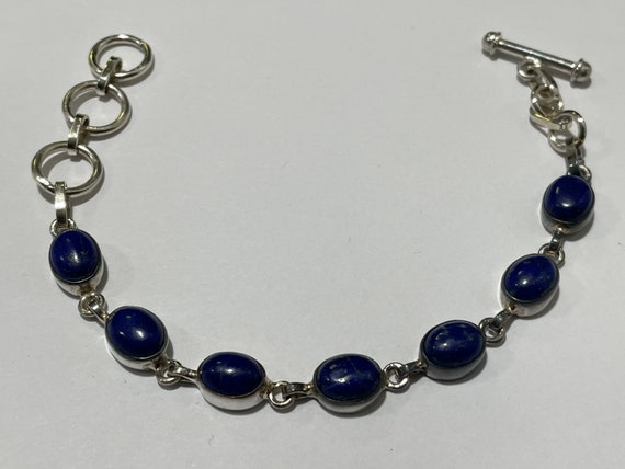 Buy Greek Meander Bracelet in Two-tone Silver and Lapis Lazuli. Online in  India - Etsy