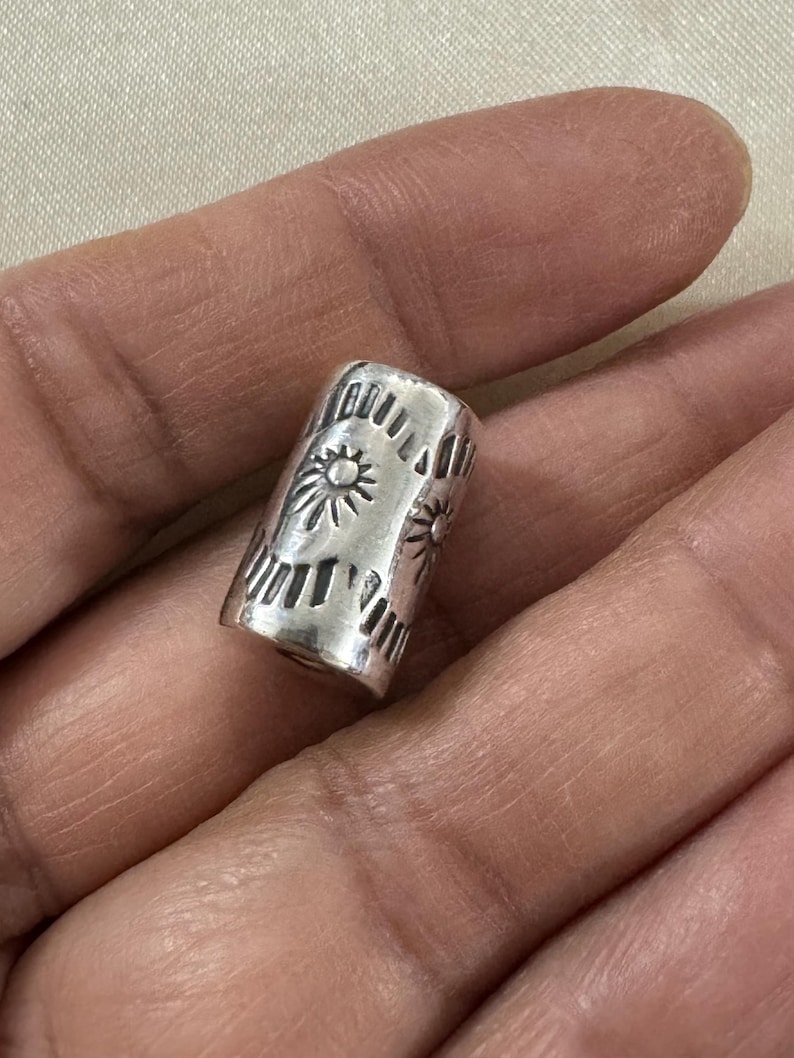 Silverpärlor, sterlingsilverpärlor, 925 silverpärlor, fatpärlor, 925 fatpärla, sterlingsilver fatpärla, silver fatpärla, fatpärla bild 11