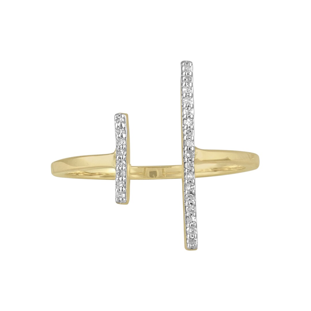 Anillo De Oro De 14 Quilates, Apilable (1,00 Quilates De Peso