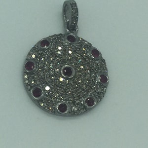 925 sterling silver pendent,925 silver pendent,white diamond pendent,silver pendant with diamond,ruby pendant, silver ruby pendant