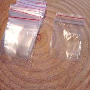 lot de 250 sachets zip 6x4cm image 2