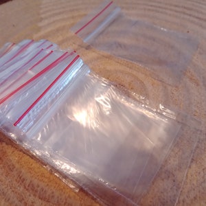 100Pc 6X4cm Zipper Closure Bags Clear Bag Reclosable Plastic Small Baggies