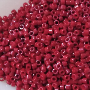 perles Miyuki 11/0 , sachet de 5gr couleur au choix DB654 bordeaux