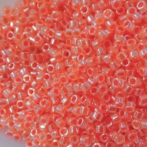 perles Miyuki 11/0 , sachet de 5gr couleur au choix DB0235 saumon