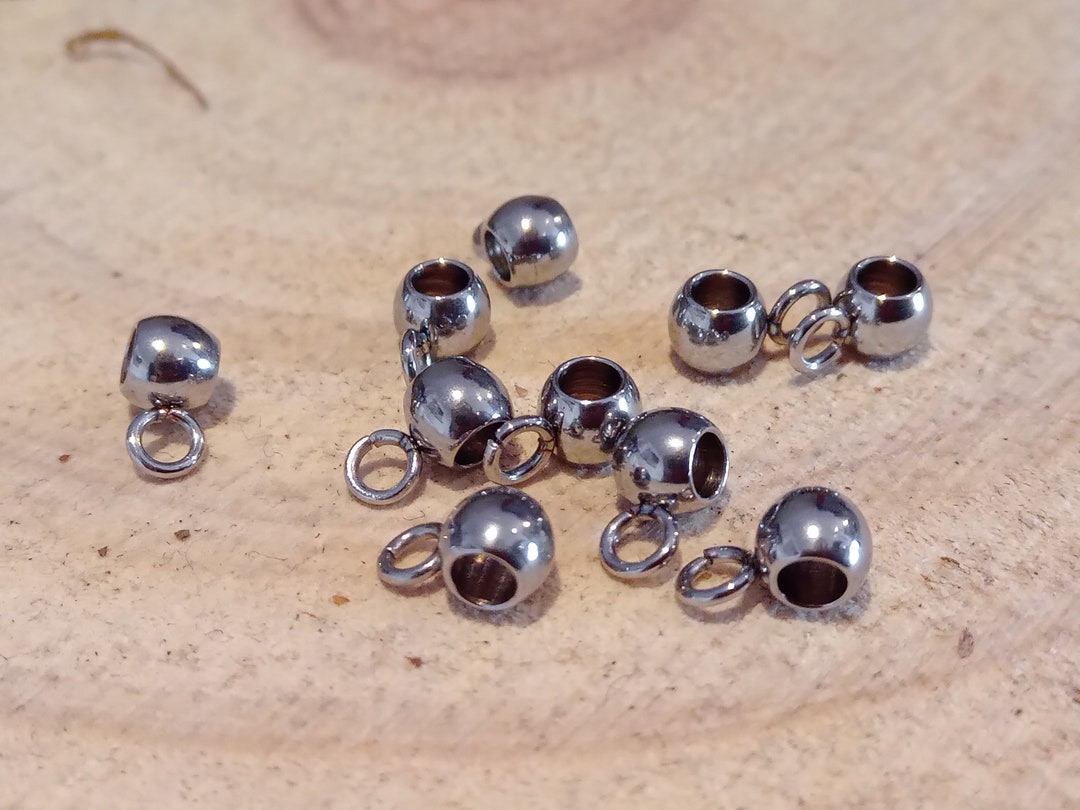 Bélière à Pincer En Acier Inoxydable 3 X 15 Mm N°02 Doré Clair Brillant - Loulou Perlou