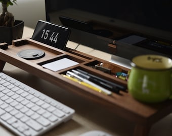 Wood Desk Organizer Etsy