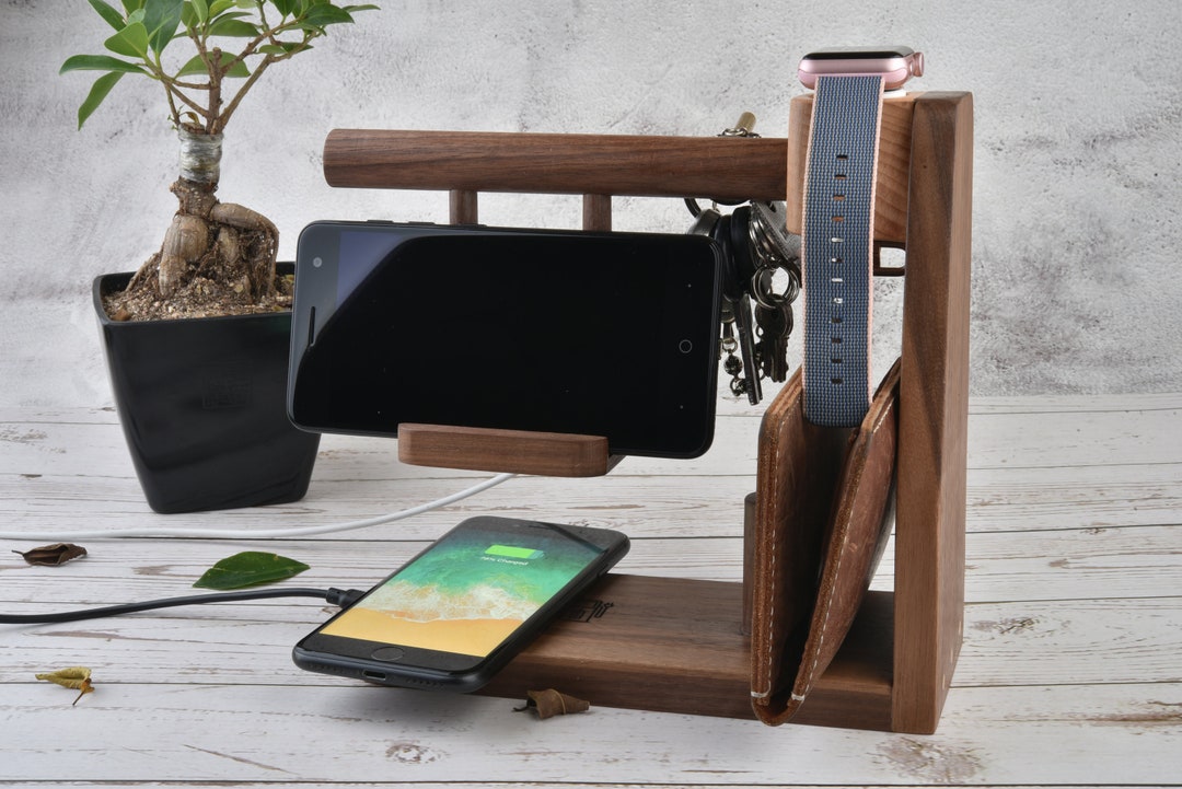 Nightstand Valet, Wireless Charging Station Organizer, Apple Watch