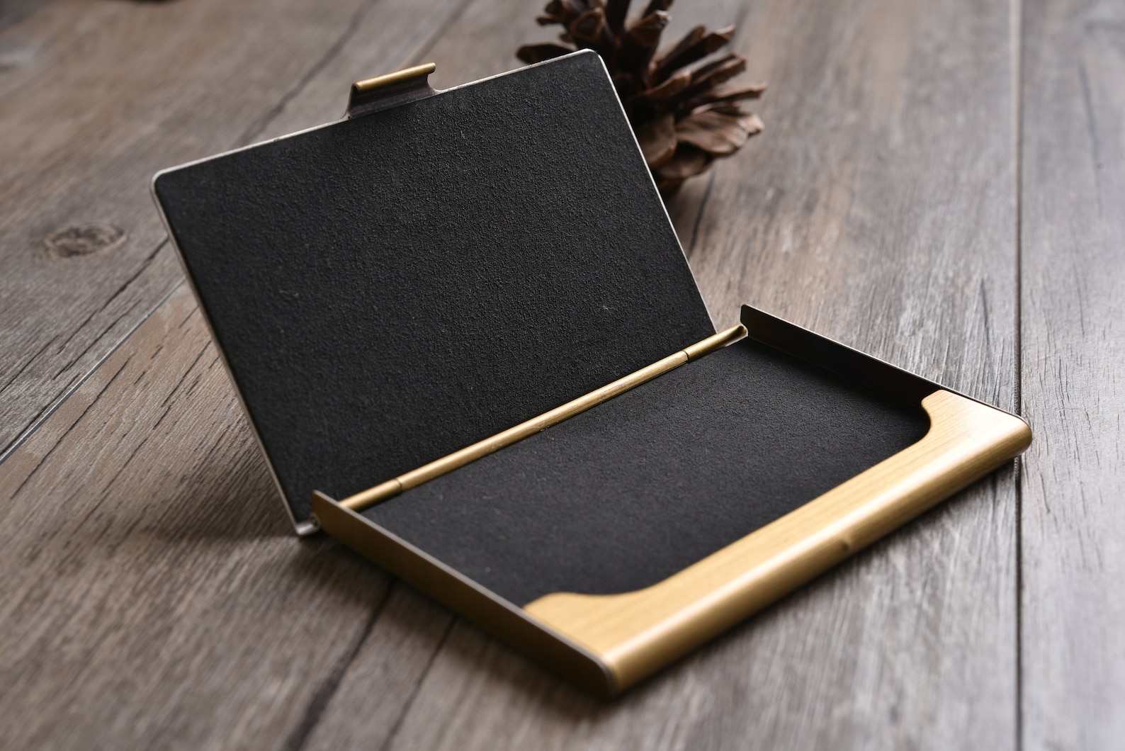 Personalized Business Card Case Wood Card Case Metal Credit Etsy