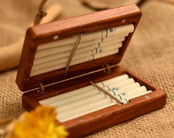Personalized Wooden Cigarette Case, Custom Engraved Cigarette Holder, Slim Cigarette Box, Smoking Accessories, Gift for Him
