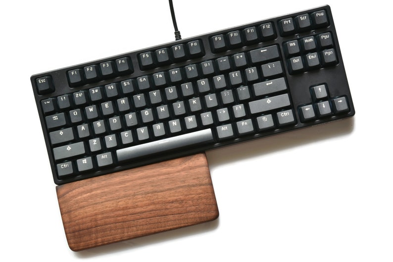 Black Walnut Wood Wrist Rest Personalized Wrist Pad Keyboard Etsy
