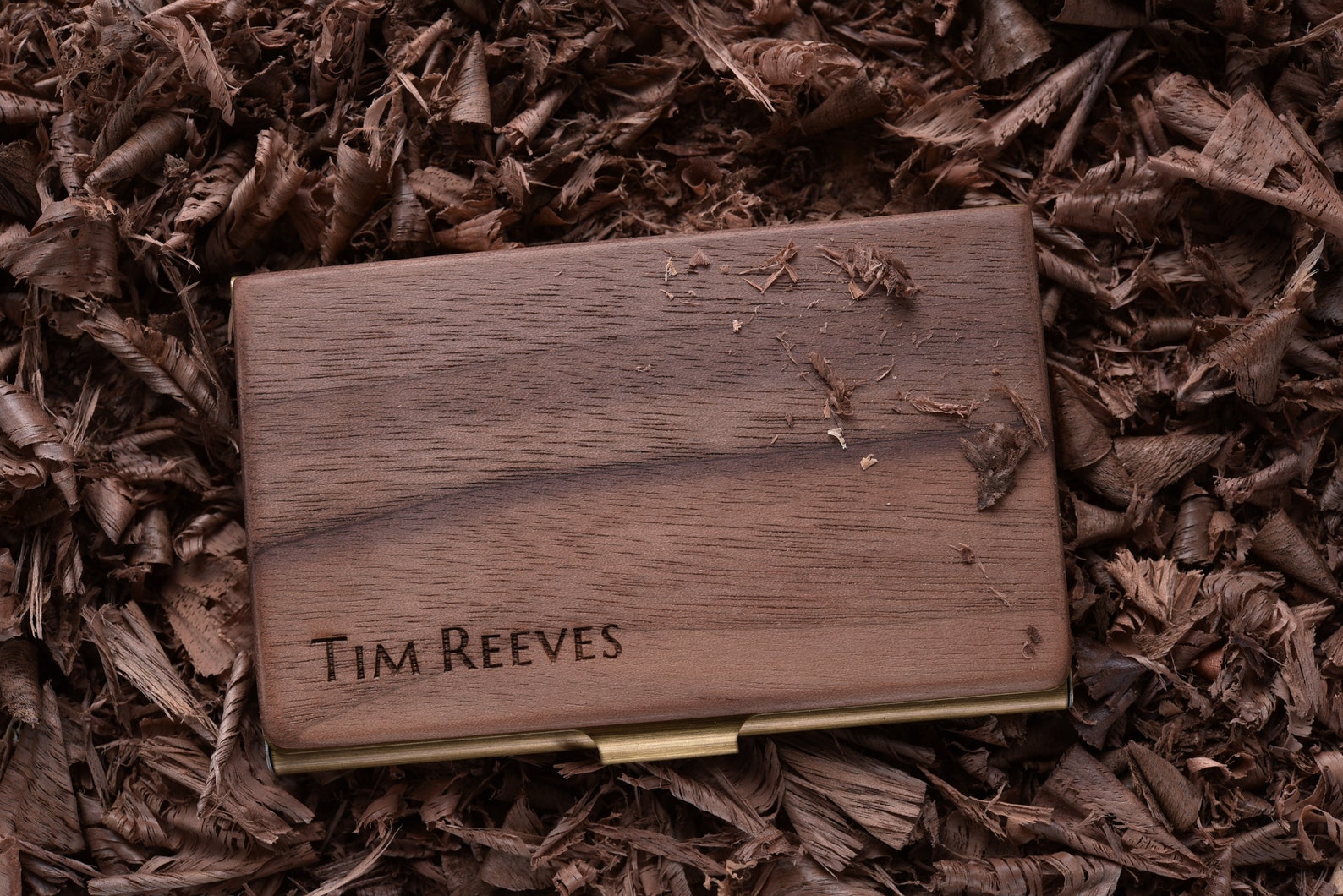 Personalized Business Card Case Wood Card Case Metal Credit Etsy
