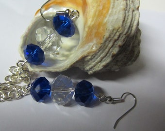 Boucles d'oreille bleu