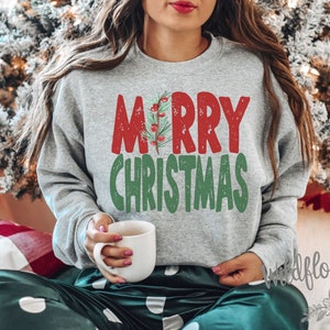 Christmas sweatshirts plus sizes discount