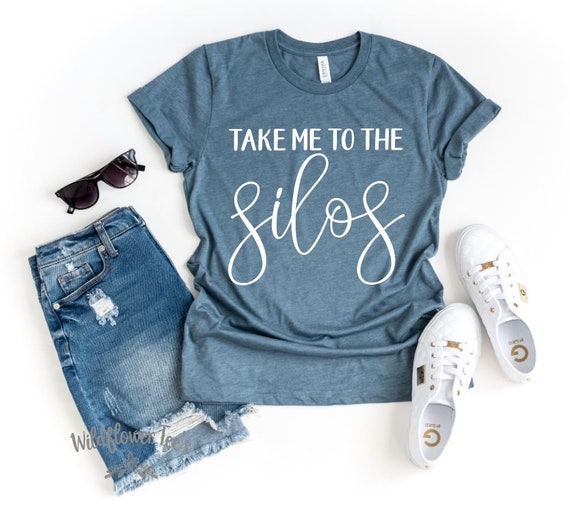 Women's Take Me To THE SILOS Tee T-Shirt Magnolia Country Shiplap Graphic Tee Plus Size avail in 3X 3XL 4X 4XL