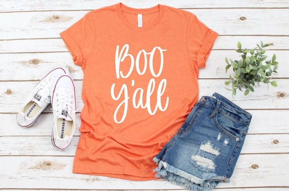 Women's BOO Y'ALL Fall Halloween Witch Spell Limited Time Tee T-Shirt Graphic Tee Plus Size S-4X