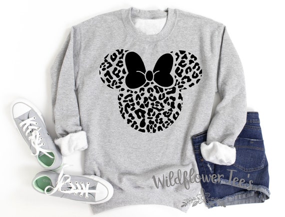 Women's Cute LEOPARD EARS Cozy Comfy Best Day Ever Sweatshirt Fleece Chic Winter Plus Sizes Avail up to 4XL 5XL