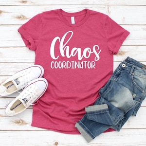 Women's Chaos Coordinator Tee T-Shirt Funny Humor Graphic Tee Plus Size Avail 3X 3XL 4X 4XL