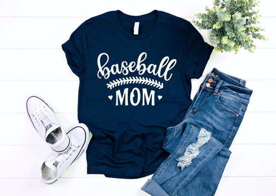 Women's BASEBALL MOM Tee T-Shirt Graphic Tee Plus Size Avail 3XL 3X 4XL 4X 5X 5XL