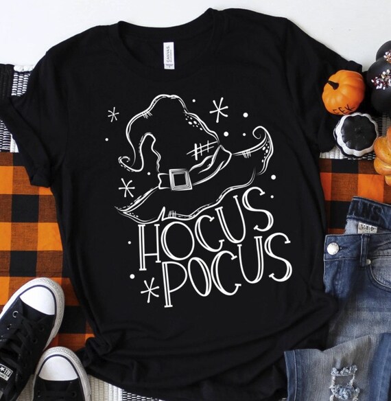 Women's Cute WITCHES HAT Fall Halloween Witch Spell Limited Graphic Tee T-Shirt